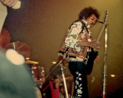 "Jimi Hendrix im Berliner Sportpalast", Foto © Friedhelm Denkeler 1969