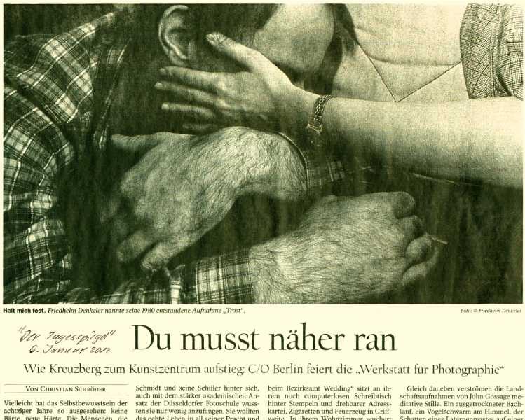 ur Ausstellung »Werkstatt für Photograhie 1976-1986« bei C/O Berlin: Artikel im TAGESSPIEGEL, 6. Januar 2017
