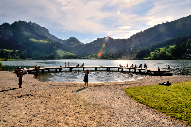 »Fotoshooting am Schwarzsee«, Schweiz, Foto © Friedhelm Denkeler 2010