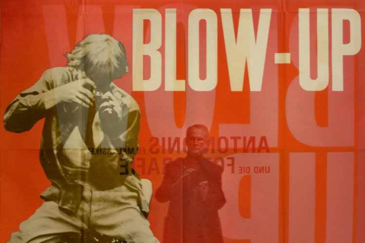 Plakat zum Film »Blow Up« von Michelangelo Antonioni, 1966, Foto © Friedhelm Denkeler